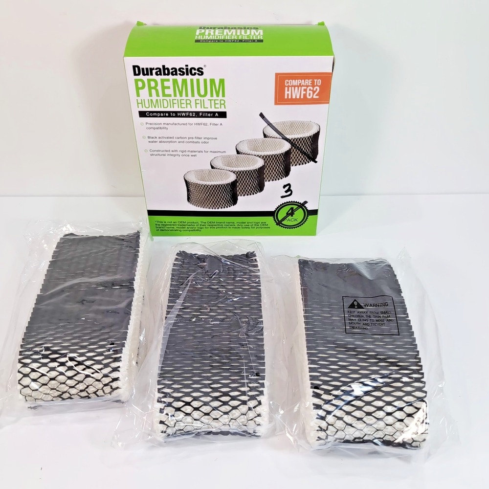 Holmes Compatible Type A Filter HWF62 HWF62CS Humidifier Wick Filter Lot of 3